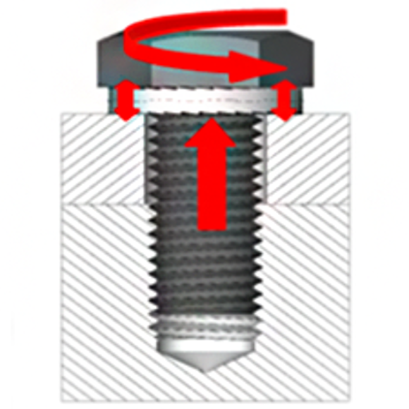 Bolt 회전에 따른  Clamping force 변화